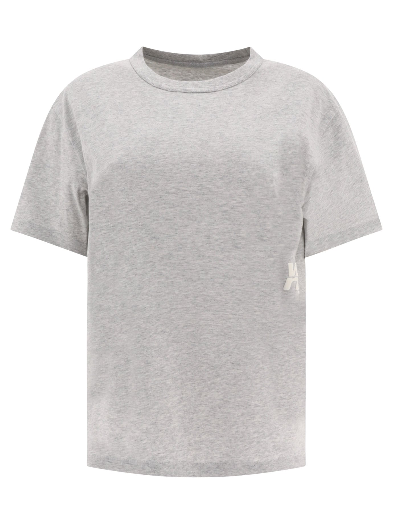 Alexander Wang Women's Logo Print T-Shirt in Grey