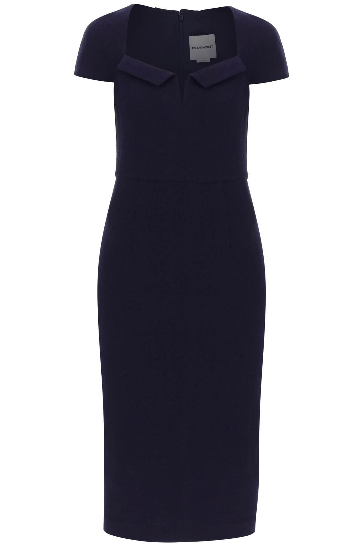 Roland mouret navy clearance dress